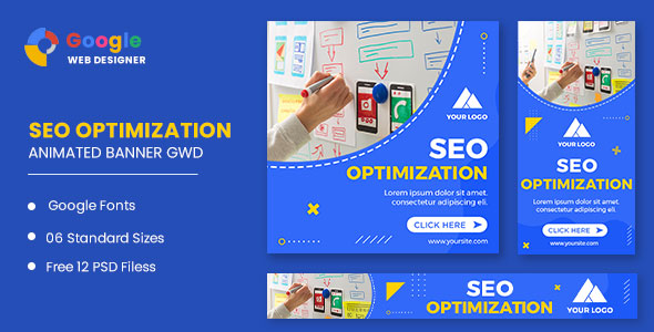 Seo Optimization Animated Banner Google Web Designer