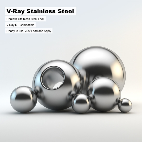 V-Ray Stainless Steel - 3Docean 3019303