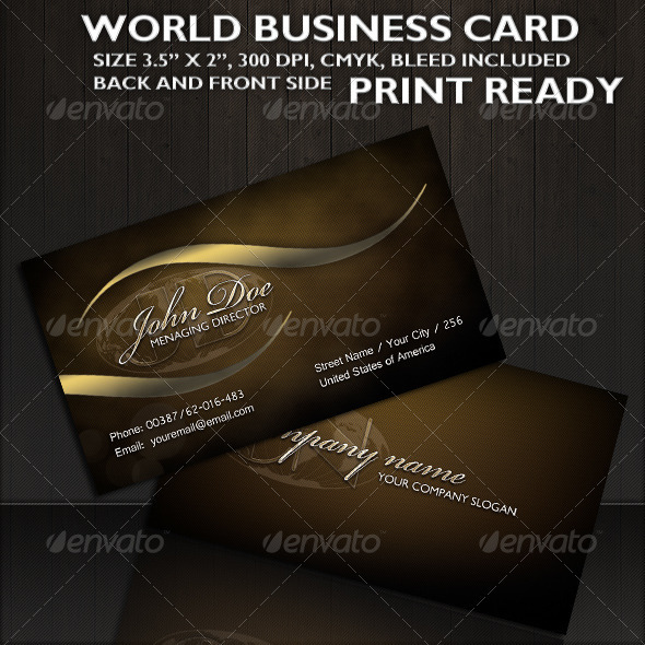 World Business Card - Corporate Business Cards
