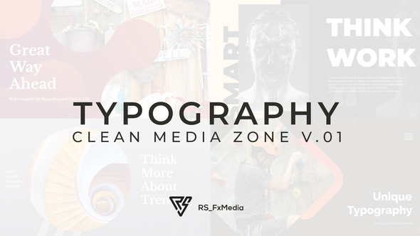 Typography Slide - Clean Media Zone V.01