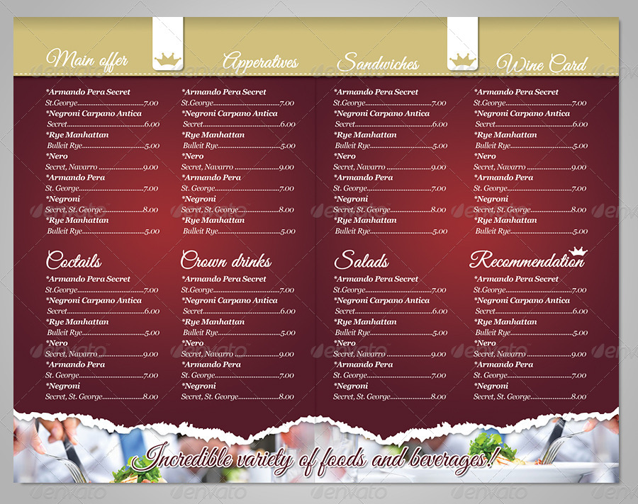 Download Delicious Restaurant Menu Template by punedesign | GraphicRiver
