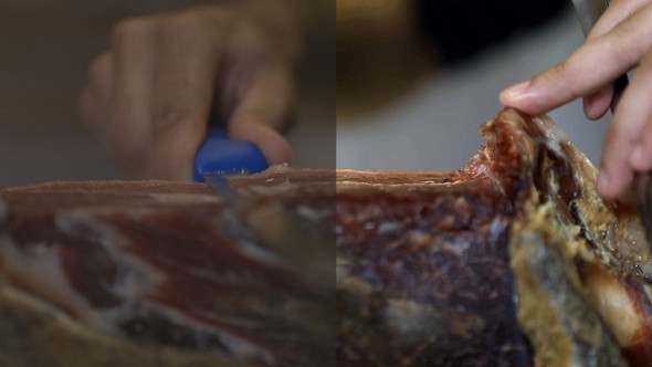 Cutting Spanish Ham alt