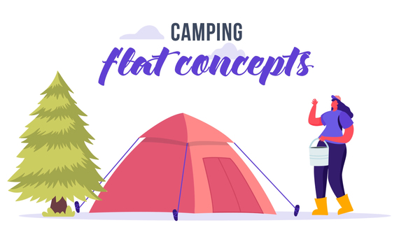 Camping - Flat Concept