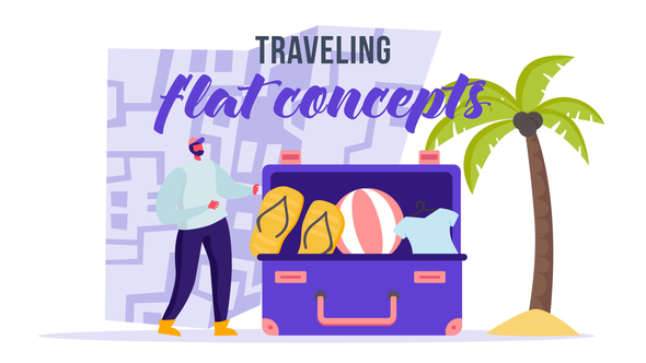 Traveling - Flat Concept