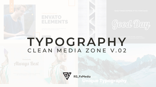 Typography Slide - Clean Media Zone V.02