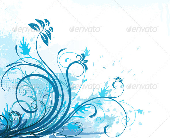 Floral background - Flourishes / Swirls Decorative