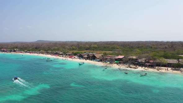 Beautiful Playa Blanca or White Sand Beach Cartagena Colombia alt
