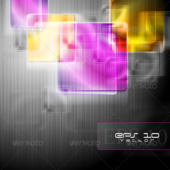 Colourful squares. Vector background - Abstract Conceptual