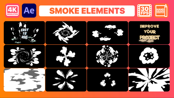 Smoke Elements And - VideoHive 33018078