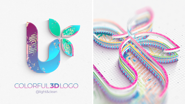 Colorful 3D Logo Reveal