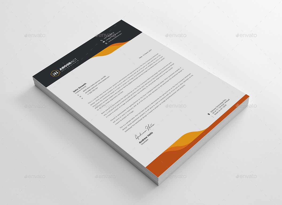 Letterhead Bundle 2 in 1, Print Templates | GraphicRiver