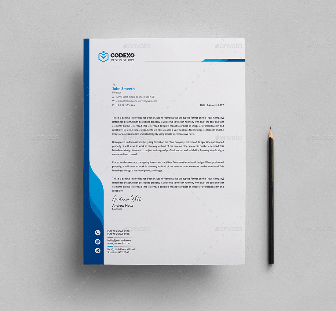 Letterhead Bundle 2 in 1, Print Templates | GraphicRiver