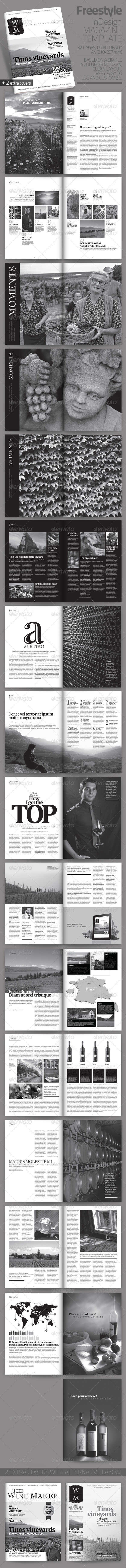 Freestyle | InDesign Magazine Template - Magazines Print Templates