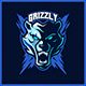 Grizzly Bears Roar - Mascot Esport Logo Template