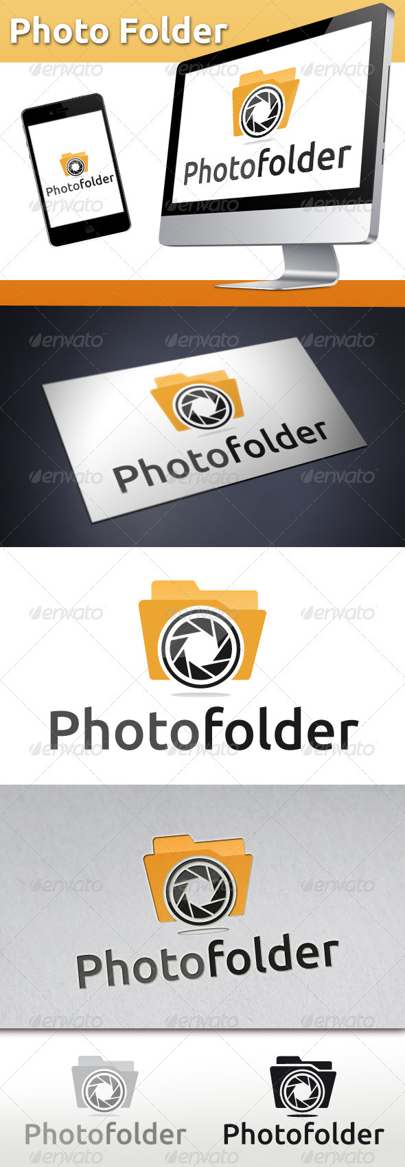 Photo Folder Logo - Objects Logo Templates
