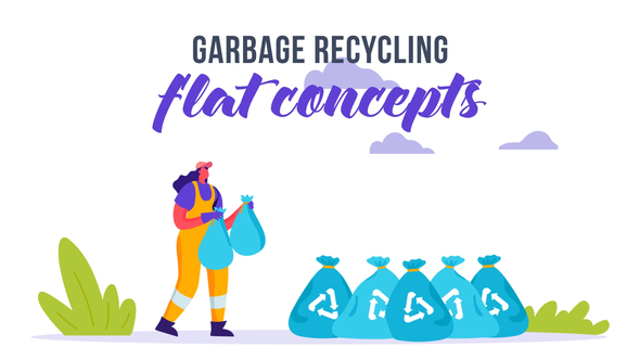 Garbage recycling - Flat Concept