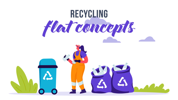 Recycling - Flat - VideoHive 33032375