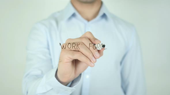 Work Force, Writing on Screen alt