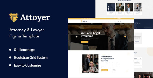 Attoyer - AttorneyLawyerFigma - ThemeForest 32964932