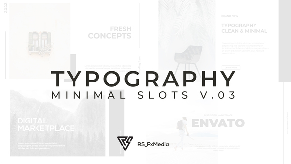 Typography Slide - Minimal Slots V.03