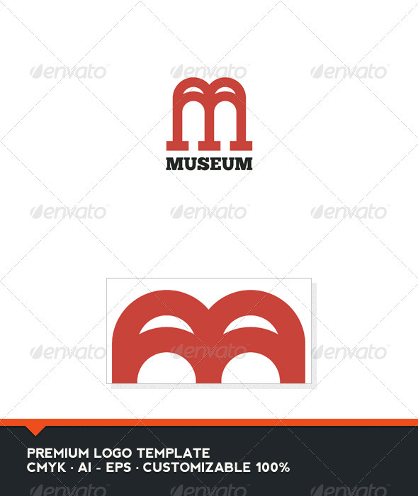 Museum - Letter M and W Logo Template - Letters Logo Templates