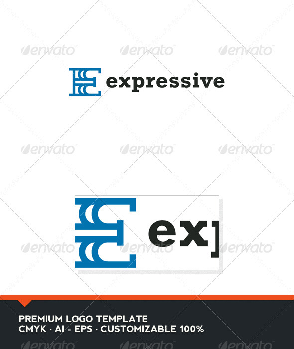 Expressive - Letter E Logo Template - Letters Logo Templates