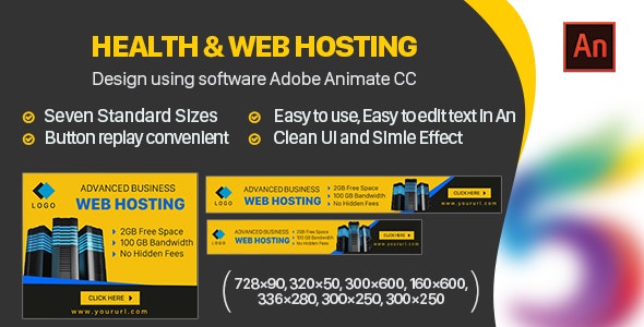 Hosting Website Banners HTML5 - Animate CC