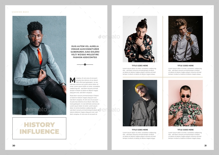 Clean Fashion Magazine, Print Templates | GraphicRiver