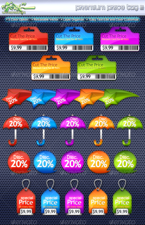 Premium Price Tag 3 - Miscellaneous Web Elements
