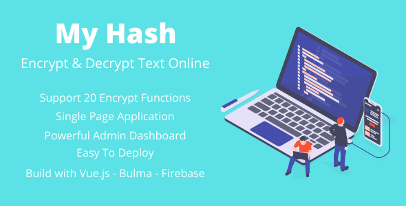 MyHash – Encrypt & Decrypt Text Online – Firebase Version (Production Ready)