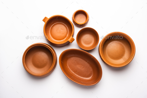Empty ceramic bowls - Stock Photo - Images