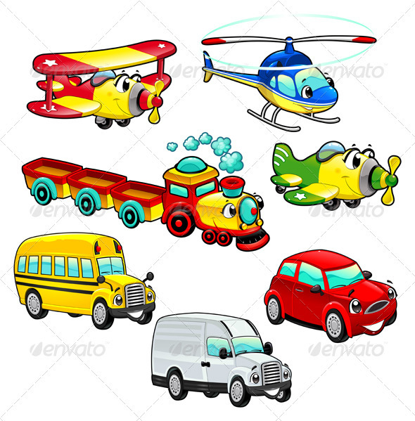 Funny vehicles. - Miscellaneous Characters