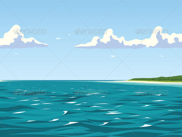Calm view of the seaside - Travel Conceptual