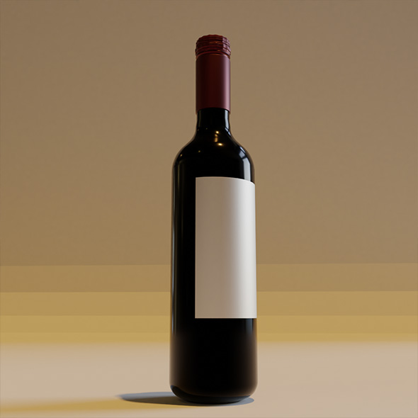 Wine Bottle - 3Docean 33056692