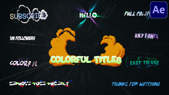 Colorful Titles - VideoHive 33062867