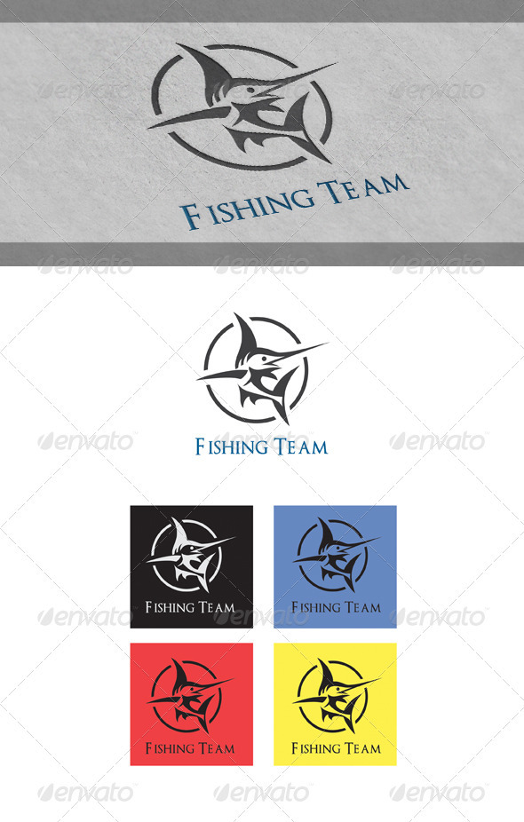 Fishing Team Logo Templates - Animals Logo Templates