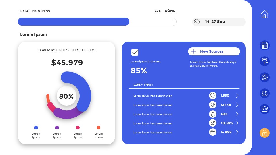 UI Kit Dashboards PowerPoint Presentation Template, Presentation Templates