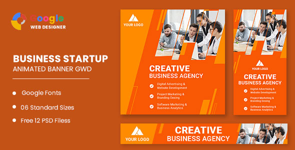 Business Startup Animated Banner Google Web Designer