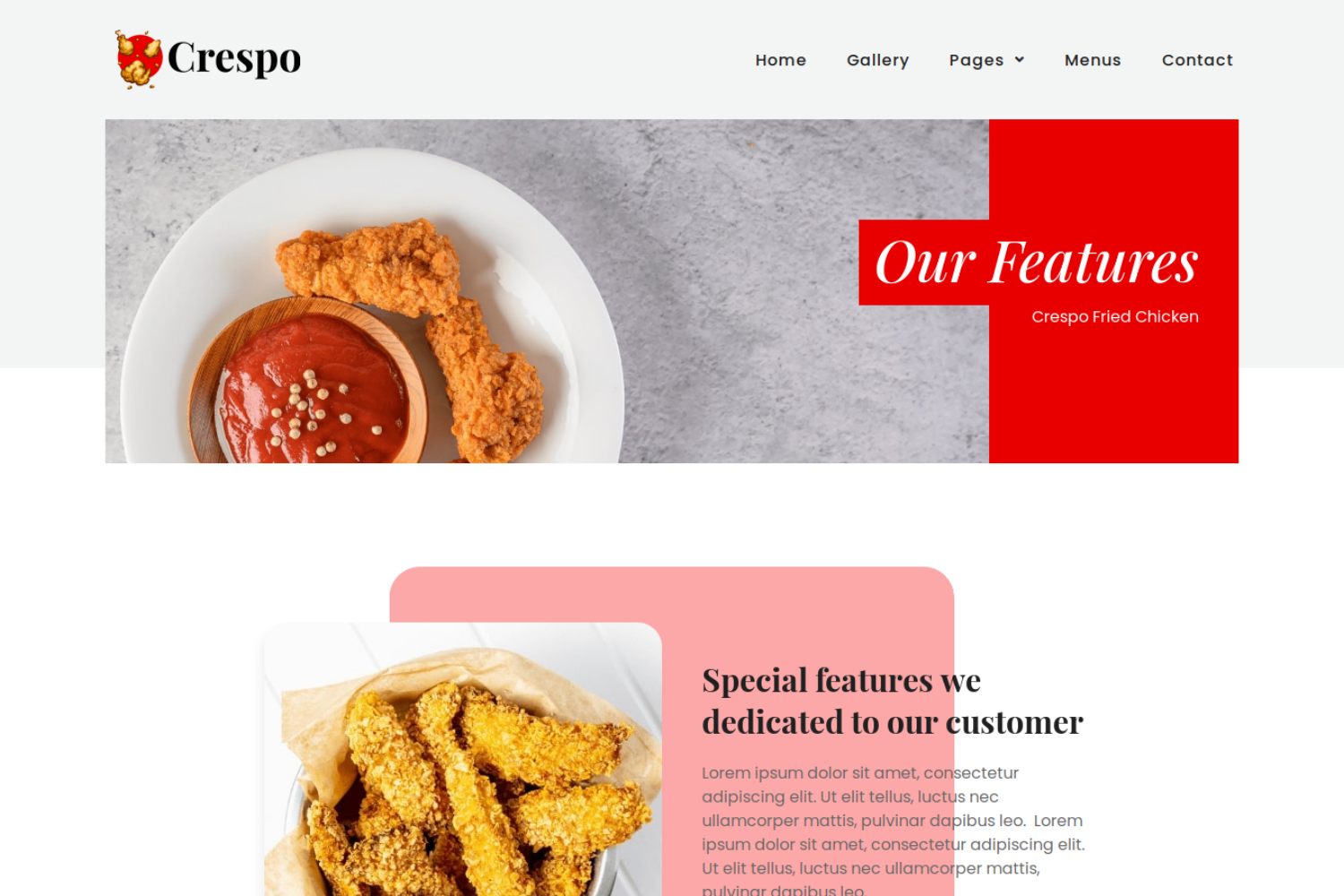 Crespo - Fast Food Restaurant Elementor Template Kit by aStylers | ThemeForest