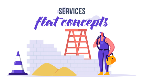 Services - Flat - VideoHive 33076505