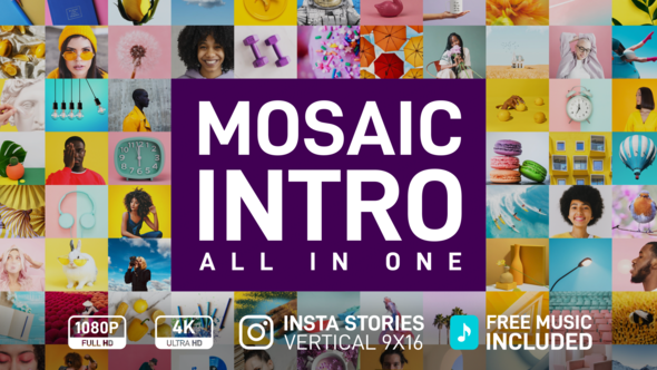 Mosaic Intro - VideoHive 33065272
