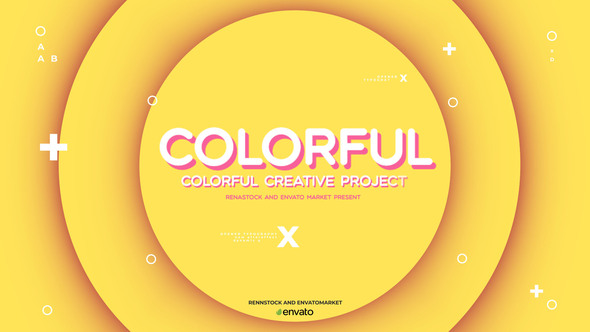 Minimal Colorful Typo Intro