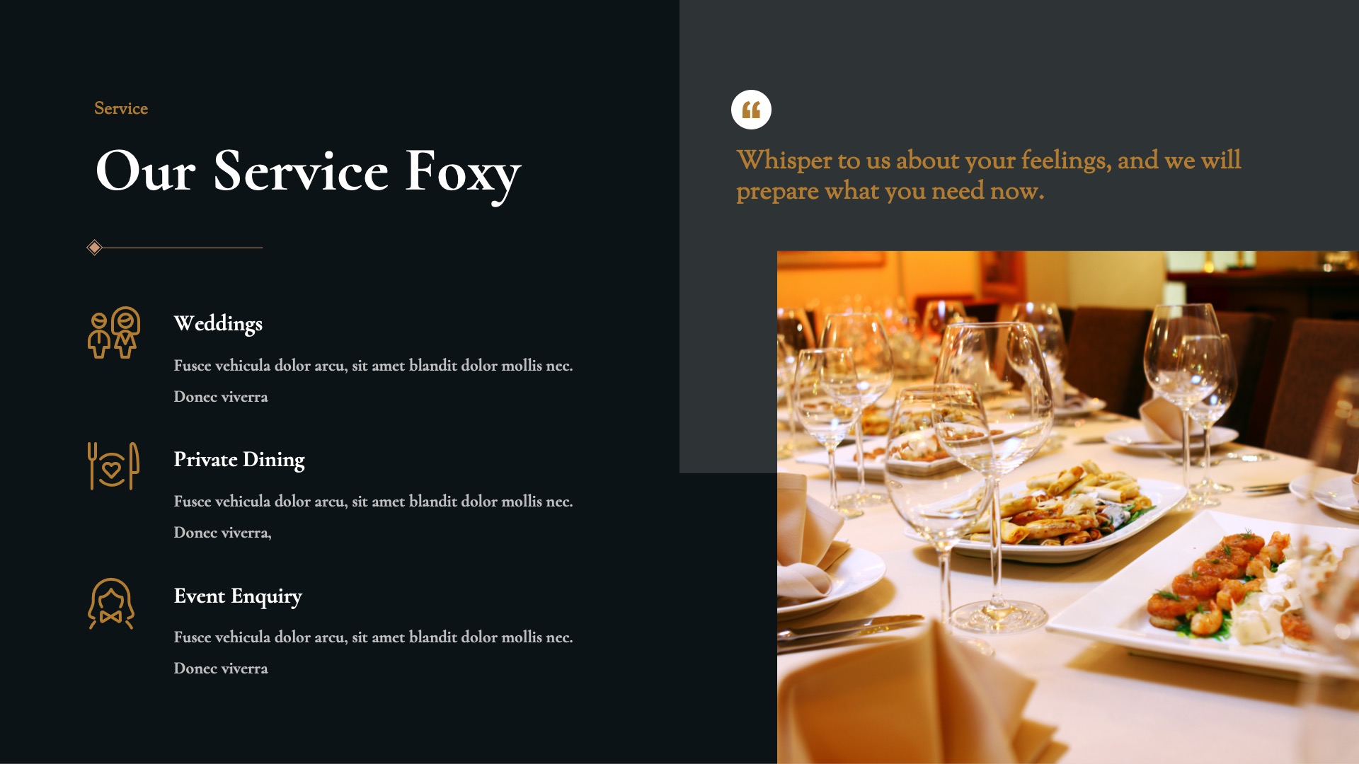 Foxy - Food & Restaurant Powerpoint Template, Presentation Templates