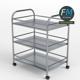 Stainless steel utility trolley