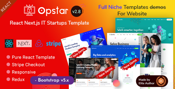 Opstar - React - ThemeForest 24761843