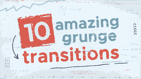 Grunge Transitions with - VideoHive 33095957