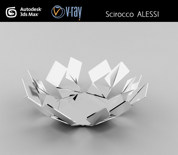 Scirocco ALESSI basket - 3Docean 3027486