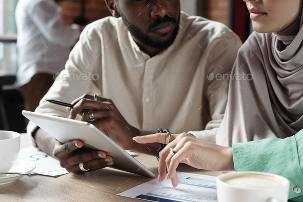 Discussing Internet Resources - Stock Photo - Images