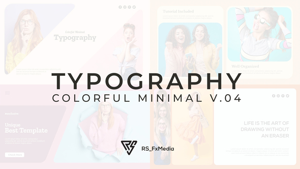 Typography Slide - Colorful Minimal V.04