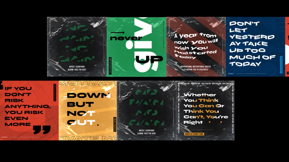 Motivational Phrases Post - VideoHive 33113874
